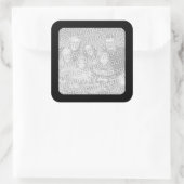 Autocollant photo à bordure noire (Sac)