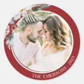 Autocollant photo botanique de Noël (Devant)