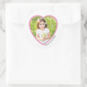 Autocollant photo couleur rose - Saint-Valentin (Sac)