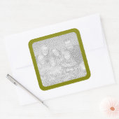 Autocollant photo de bordure olive (Enveloppe)