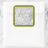 Autocollant photo de bordure olive (Sac)