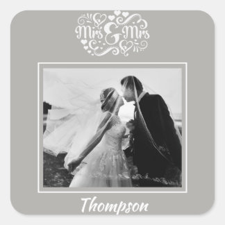 Autocollant photo mariage