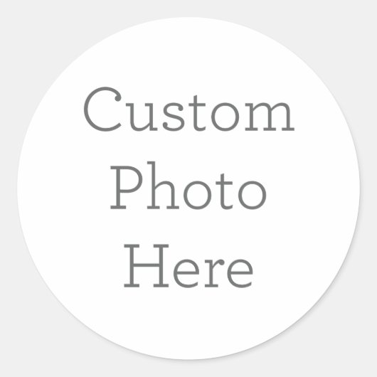 Autocollant photo personnalisé (Devant)