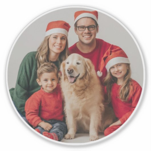 Autocollant photo personnalisé (Devant)