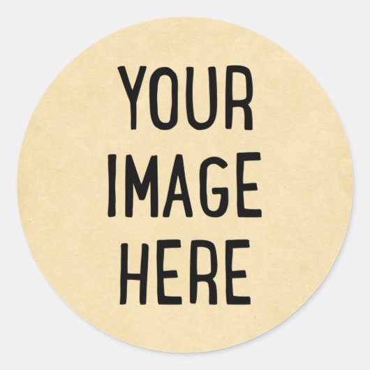 Autocollant photo personnalisé (Devant)