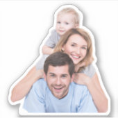 Autocollant photo personnalisé Sticker photo perso (Devant)