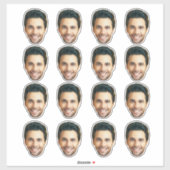 Autocollant photo personnalisé | Stickers vinyle p (Feuille)