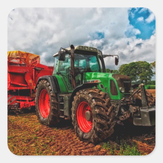 Autocollant photo pour tracteur agricole (Devant)