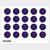 Autocollant Pi Violet (Feuille)