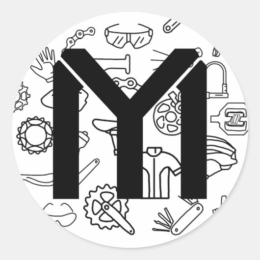 Autocollant pièce cycliste (Devant)