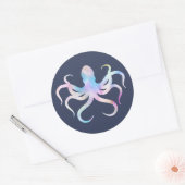 Autocollant pieuvre aquarelle (Enveloppe)