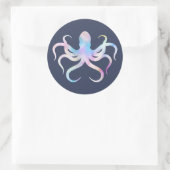 Autocollant pieuvre aquarelle (Sac)