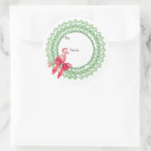 Autocollant Pigeon de Noël (Sac)