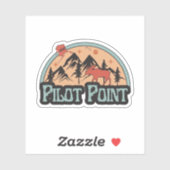 Autocollant Pilot Point, Alaska (Feuille)