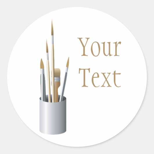 Autocollant Pinceaux Artist (Devant)