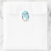 Autocollant Pingouin de Noël (Sac)