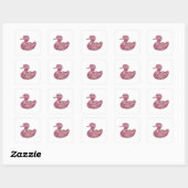 Autocollant PINK DUCK argenté Snappy (Feuille)