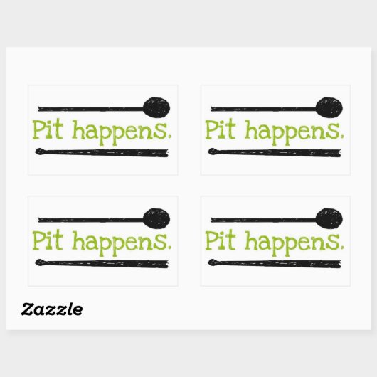 Autocollant Pit Happens (Feuille)