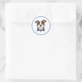 Autocollant Pitbull Garçon Chien (Sac)