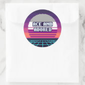 Autocollant Pixel de Fierté Ace et Adoré (Sac)