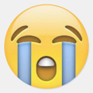 Autocollant pleurant d'Emoji