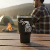 Autocollant plumes du Michigan