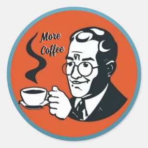 Autocollant Plus de café