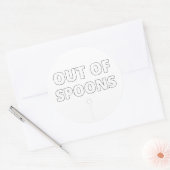 Autocollant Plus de Cuillères ND (Enveloppe)