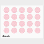 Autocollant Pois Motif rose Retro (Feuille)