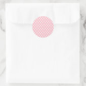 Autocollant Pois Motif rose Retro (Sac)