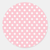 Autocollant Pois Motif rose Retro (Devant)