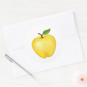 Autocollant Pomme Golden Delicious