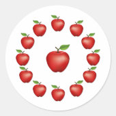 Autocollant Pomme, Red Delicious (Devant)