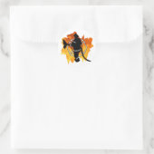 Autocollant pompier en flammes (Sac)