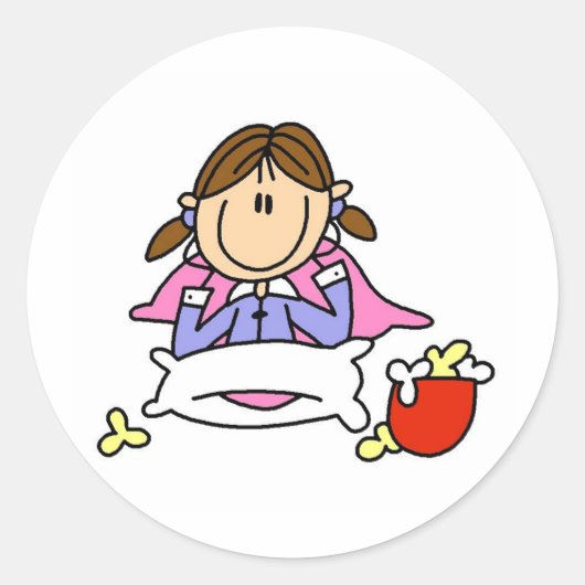 Autocollant Popcorn Et Pyjamas (Devant)