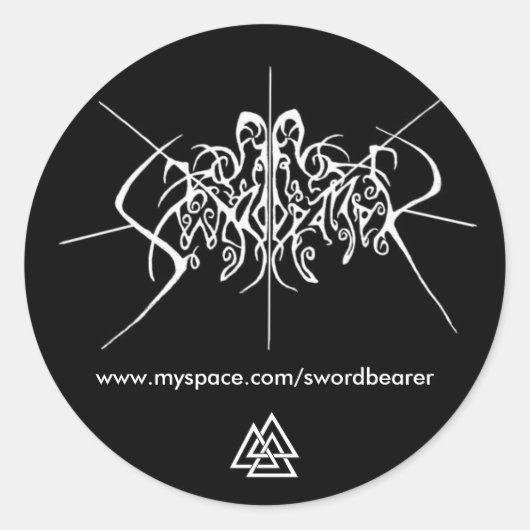 Autocollant porte-épée avec noix (Devant)