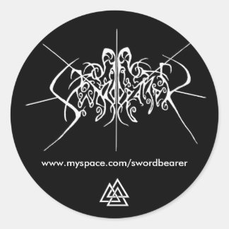 Autocollant porte-épée avec noix