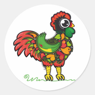 Autocollant portugais de coq
