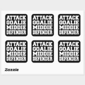 Autocollant Positions du Lacrosse Player (Feuille)