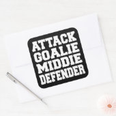Autocollant Positions du Lacrosse Player (Enveloppe)