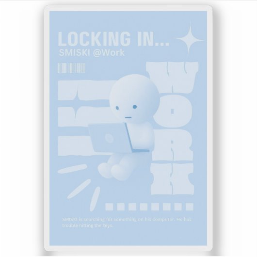 Autocollant Poster Smiski (Devant)