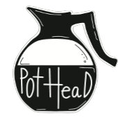 Autocollant Pot Head Café Lover