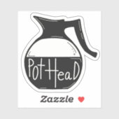 Autocollant Pot Head Café Lover (Feuille)