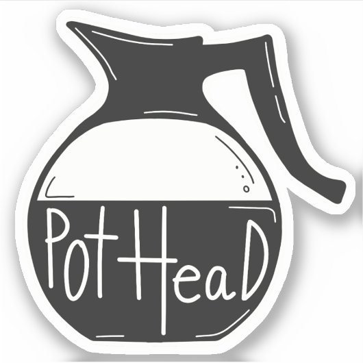Autocollant Pot Head Café Lover (Devant)