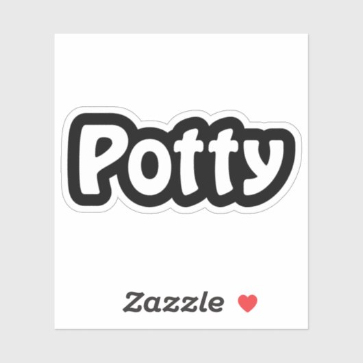 Autocollant Potty (Feuille)