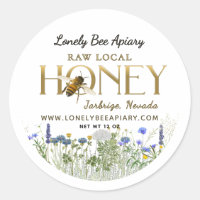 Autocollant pour abeille volante Fleurs sauvages d