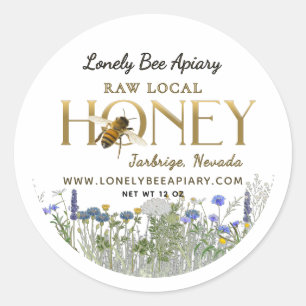 Autocollant pour abeille volante Fleurs sauvages d