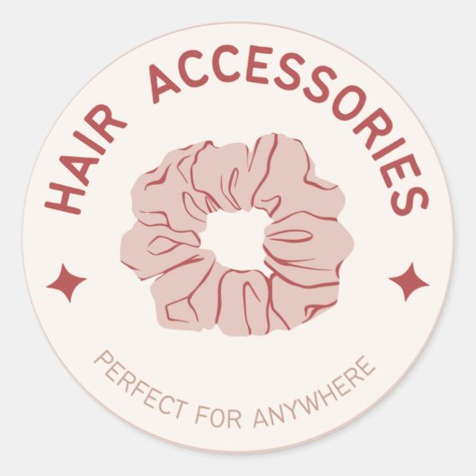 Autocollant pour accessoires pour cheveux (Devant)