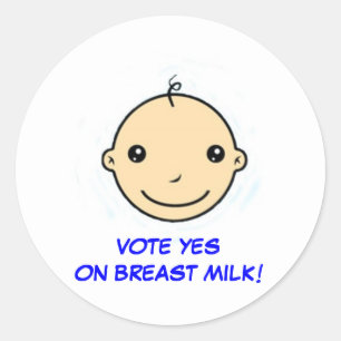 Autocollant pour allaiter (Vote oui sur le lait ma
