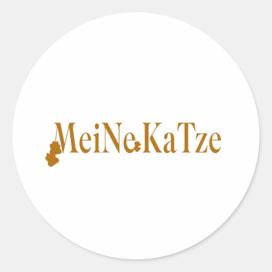 Autocollant pour amateur de chats - Meine Katze (Devant)